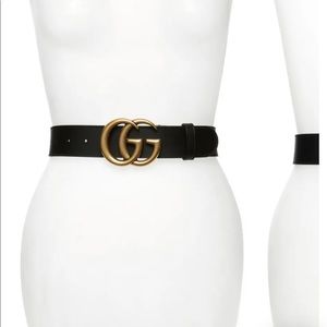 GUCCI LOGO LEATHER BELT